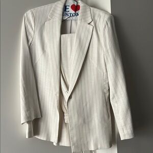 H&M Cream Blazer and pants